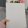Fichário de argolas capa dura em couro A4 em estoque livro de armazenamento de tecido com 3 furos amostras de cores amostras de tecido em branco