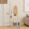 Perchero de Ropa y Bolsos de Pie, Perchero Desmontable para Ropa de Dormitorio, Estante de Almacenamiento Secado de Ropa de Piso para Sala de Estar de Lujo Ligero