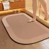 Tapete Absorvente de Lama de Diatomáceas Simples e Novo para Travessia de Fronteira Banheiro Porta de Banheiro Antiderrapante Secagem Rápida Tapete para Pés Tapete de Entrada Pronto para Venda