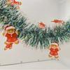 Transfronteiriço Natal pingente de ponta branca pingente de lã top colorido galho de lã top cor festa decoração de férias de Natal