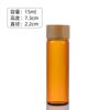 Frasco de vidrio de 5 ml con tapa de bambú, hermético y sellado, frasco con azafrán, frasco con aloe, frasco con polvo para medicamento, frasco con medicamento de 10 ml.