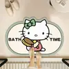 Alfombra de Piso de Barro Diatómico de Anime de Dibujos Animados para el Hogar, Entrada de Baño, Alfombra Absorbente de Agua, Fácil de Limpiar, Alfombra de Piso de Baño, Dropshipping