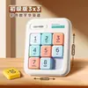 Deli digital versión magnética de Huarong Road Jiugongge Sudoku rompecabezas deslizante para niños de escuela primaria juguete educativo regalo
