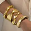 Moda Popular Transfronteriza Personalidad Estilo Exagerado Irregular Geométrico Brillante Abierto Juego de Múltiples Piezas de Joyería de Pulsera para Mujer