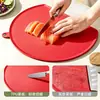 Nueva Tabla de Cortar de TPU para Uso Doméstico, Grado Alimenticio, Doble Cara, Duradera para Cortar, Específica de Cocina, Colgable, Tabla de Cortar de Verduras Color Macarrón