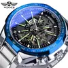 Nuevo T-Winner Moda Europea y Americana para Hombre Hueco Fresco Mecánico Resistente al Agua Automático Mecánico Reloj Provincia de Guangdong