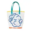 Bolsa de Mão de Gelatina em PVC Bolsa de Praia Bolsa Transparente Verão Feminina Viagem Bolsa para Celular Bolsa de Armazenamento Fofa Grande Capacidade