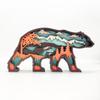 Nuevos adornos de oso huecos multicapa para decoración de escritorio, artesanías de oso talladas en madera de animales transfronterizos, muebles creativos para el hogar