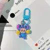 Hebilla de Color Nuevo Llavero Labubu Linda Chica de Dibujos Animados Vestida Colgante de Corazón de Dibujos Animados Accesorios para Estudiantes