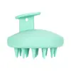 Popular Producto Nuevo Silicona Completa Pequeña Redonda Masajeador de Champú Mejorado Dientes de Silicona Alisado del Cabello Cepillo de Champú Peine Masajeador del Cuero Cabelludo