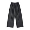 Pantalones casuales holgados de moda con cordón y pernera ancha, nuevos para otoño, pantalones deportivos cargo de pierna recta hasta el suelo