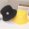 Sombrero de pescador artístico elegante para mujer, de verano, amarillo, de doble cara, de marca de moda, estilo coreano, hip-hop, combinable, estilo japonés, para lavabo.