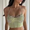 Europa y Estados Unidos venta caliente decoración de pecho con pedrería moda exagerada concha sexy Cadena corporal accesorios de circonita Cadena corporal 06