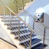 Corrimãos e Guarda-corpos de Escada em Aço Inoxidável, Auto-Instalação, Uso Residencial Interno Moderno Minimalista, Corrimãos Escovados, Colunas de Varanda