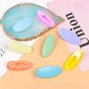 Caramelo de macarrón color Oval pinza de pico de pato flequillo cabello roto crema pegamento pasador lindo pasador de dibujos animados accesorios para el cabello