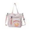 Bolsa Cruzada Linda para Mujer Estudiante Bolso de Mano Gran Capacidad Dibujos Animados Bolso de Hombro Único Bolso Tote Bolsa para Estudiar en la Escuela Ligero