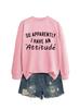 Amazon Wish Exportación Transfronteriza Otoño e Invierno Versátil y Cómoda para Mujer Así que Aparentemente Tengo Sudadera de Cuello Redondo