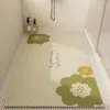 Alfombrilla antideslizante para baño, alfombrilla para el suelo de la ducha, alfombrilla impermeable para el pie del inodoro, alfombrilla para el suelo del hogar, felpudo
