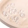 Jingde Joyería Cuentas de Cristal Blanco de Vidrio de 4 mm Cuentas Sueltas Pulsera Joyería Hecha a Mano DIY Cuentas Redondas Accesorios para Enhebrar