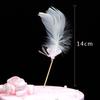 Celebridades de Internet Adornos de Decoración de Pastel de Plumas Alas de Ángel Decoración Plug-in Tanabata Día de San Valentín Adornos para Fiesta de Cumpleaños