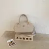 Bolsa de Mão de Alto Valor Transfronteiriça Estilo Coreano Verão 2026 Nova Bolsa Quadrada Pequena Simples Bolsa Transversal de Ombro Fashion Bowling