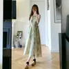 Vestido Suspensório Estampado Tie-Dye com Tinta para Mulheres Estilo Tailandês Estilo Férias Saia de Praia Sanya com Milhares de Estilos