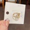 Anillo de apertura de cruz de diamantes de moda de lujo ligero, alto sentido, anillo para el dedo índice de personalidad, temperamento, estilo frío simple, venta al por mayor
