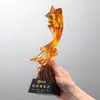 Excelente Nuevo Llegado Premio Honorífico Estrella Vidrio Antiguo Cristal Trofeo Reunión Anual de la Empresa Medalla al Empleado Destacado