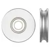 Polea de Aleación de Aluminio Polea Redonda de Correa de PU Polea Tipo O Polea de Ranura Única Polea Pequeña Motor Eje del Motor Rueda de Transmisión