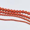 Piedra Roja Natural Cuentas Redondas Jaspe Rojo Cuentas Sueltas Accesorios de Joyería para Pulsera Hecha a Mano Cuentas Rojas Grandes Cuentas para Pulsera DIY