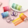 Cinta Washi de Color Sólido Hecha a Medida, Pegatinas para Diario, Cinta Decorativa DIY, Empaque para Diario, Desprendible