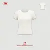 Bk Camiseta de Manga Corta para Mujer, Cuello Redondo, Corte Ajustado, Falda, Ropa de Mujer, 250g, Verano, Moderna, Fresca, Ajustada, Adelgazante, Estilo Millennial, Hombro Normal