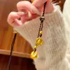 "Que Todos os Seus Desejos se Realizem" Novo Colar Amuleto da Sorte do Deus da Riqueza Estilo Chinês Gorduchinho, Corrente para Suéter Trançada Versátil Vintage e Elegante para Mulheres