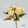 Brote de Flor de Té de Peonía Simulación Ramo de Peonía de Otoño Adorno para el Cabello Hanfu Antiguo Fabricación de Vestidos Modelado de Paisaje de Jardín