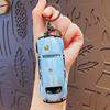 Criativo desenho animado retro Beetle volta carro chaveiro bolsa pingente carro chaveiro pingente presente atacado