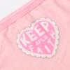 Em estoque atacado calcinhas respiráveis com estampa de letras europeias e americanas sem algodão, roupa íntima feminina para adolescentes