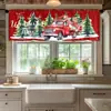 Cortinas Navideñas Nuevas Transfronterizas 2026 para Dormitorio y Sala de Estar, Tela Colgante Decorativa Impresa Digitalmente, Tela de Fondo para Decoración Festiva