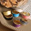 Anillo retro con apertura de nube transfronteriza, aleación de moda para mujer, textura de mármol creativa, joyería simple de alta gama para hombres
