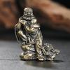 18 arhat ornamentos de metal pequenos ornamentos latão sólido estátua de Buda decoração de mesa para casa escritório presentes artesanais