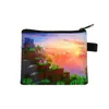 Monedero de Minecraft de Venta Caliente Transfronterizo, Mini Cartera Corta para Niños, Portallaves Portátil para Tarjeta de Acceso, Venta al por Mayor