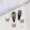 Borboleta Strass 53 Luz Explosiva Luxo Cristal Incrustado DIY Usar Patch de Armadura Acessórios Zircônia Unha Joias Fábrica
