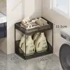Estante de almacenamiento para baño, organizador de baño, carrito pequeño para el inodoro, carrito de lavandería de pie, almacenamiento de detergente para ropa