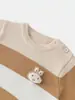 Tejido de Punto Rayado para Niños 2026 Nueva Colección Primavera y Otoño Suéter Suave para Bebé Apto para la Piel para Niños y Niñas Lindo Suéter con Cabeza de Conejo
