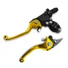 Piezas de Modificación para Motocicleta Todoterreno Manija de Freno Plegable Anti-Caída Universal Asv Manija de Embrague CNC Palanca de Freno en Forma de Cuerno