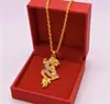 Novo Colar de Dragão Estilo Chinês com Cravação Completa de Diamante, Luxuoso e Elegante, Pingente de Corrente para Clavícula Versátil para Mulheres, Atacado