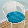 Cojín redondo de pana grueso, extraíble y lavable, cojín para silla de ratán, cojín redondo para taburete, cojín para silla, color sólido, antideslizante, entrega de fábrica