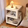 Armário de Armazenamento de Cabeceira Estilo Medieval, Mesa Lateral Doméstica de Múltiplas Camadas para Sala de Estar, Estante de Armazenamento de Mesa de Café Pequena, Prateleira de Armazenamento Móvel