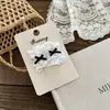 Pasador de Pelo con Lazo de Malla Blanco y Negro, Dulces Accesorios para el Cabello de Niñas con Encaje y Perlas, Pin Versátil Elegante para el Flequillo