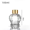 Frasco Transparente Espesso para Aromaterapia de Vidro Material Cristal Branco Frasco Romano de Vidro para Aromaterapia com Tampa Sub-frasco para Aromaterapia
