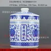 Regalos y Sinceridad Tarro de Cerámica Jingdezhen para Crema, Botella de Crema, Recipiente Sellado para Alimentos, Crema de Esencia Sólida, Fermento de Tofu, Tarro para Medicina Tradicional China, Almacenamiento